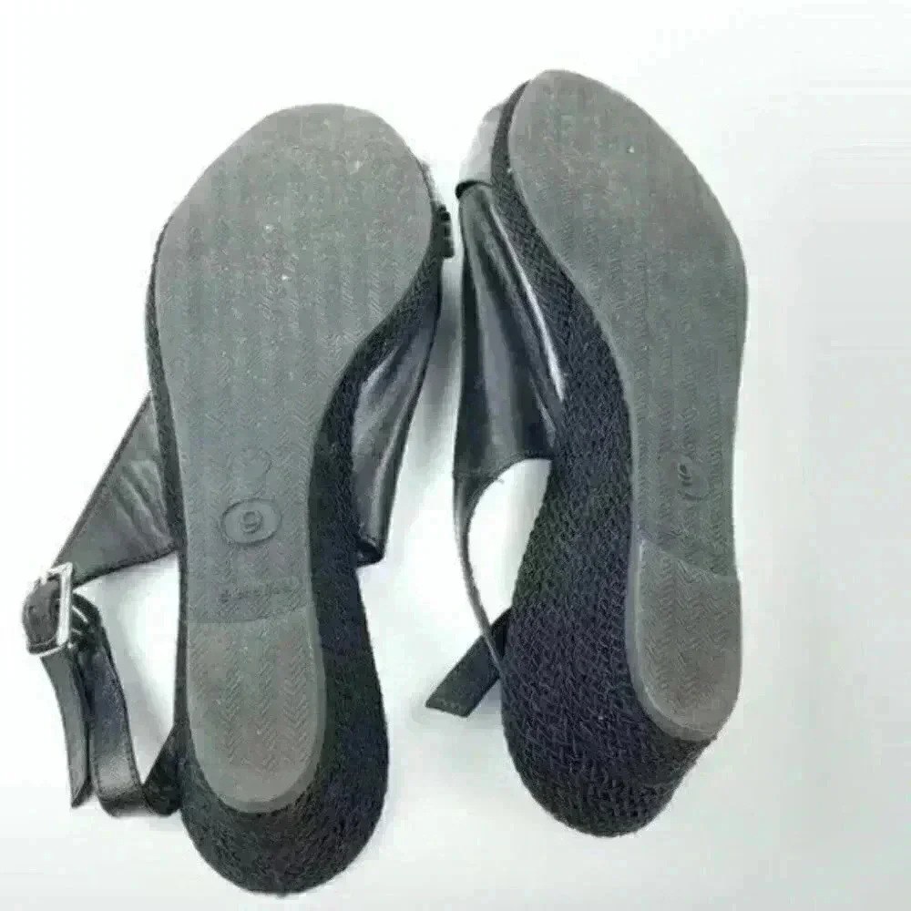 Sesto Meucci heels size 9 M black Italian leather 90s vintage coastal granny